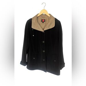 Gallery Black Hooded Windbreaker Jacket – Size M